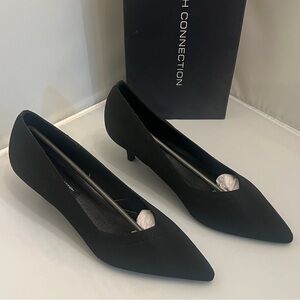 NEW French Connection Black Women's Kitty Slip-On Heels size 9